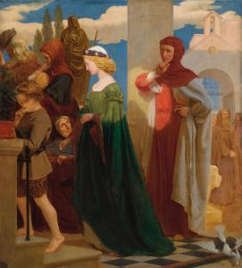 THOMAS William Cave 1820-1906,Petrarch\’s First Sight of Laura,1861,Christie's GB 2020-12-10
