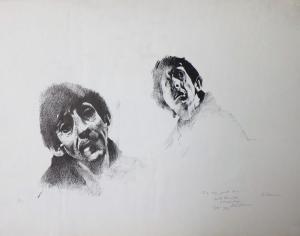 THOMAS William,Double portrait of the actor Jack Mac G,1979,Bellmans Fine Art Auctioneers 2019-08-03