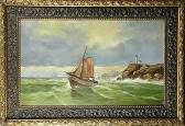 THOMAS Winfield Scott 1900,Sailing Past the Lighthouse,Clars Auction Gallery US 2015-03-21