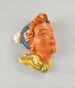 THOMASCH Wilhelm,A wall mask of a female head with bonnet,1950-1960,Palais Dorotheum 2024-04-03