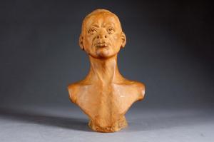 THOMASSON Emil,Homme africain en buste,Galerie Moderne BE 2021-11-15