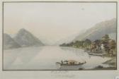 THOMET Friedrich 1765,Vue du Lac de Thoun du Coté du Couchant,Galerie Koller CH 2012-03-26