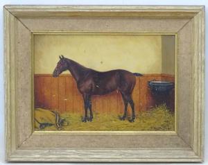 THOMPSON A 1800-1900,Race horse called "San Joy" in a stable,20th century,Dickins GB 2018-05-04