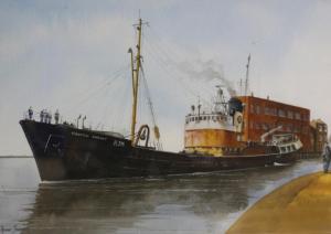 THOMPSON Adrian,Hull Trawler H106 Kingston Garnet - ship's portrai,David Duggleby Limited 2017-03-17