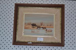 THOMPSON ALAN JAMES 1900-1900,Scene to display water buffalo,Vickers & Hoad GB 2015-05-23