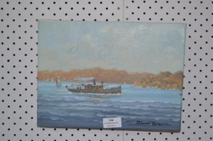 THOMPSON ALAN JAMES 1900-1900,Tug boat scene,Vickers & Hoad GB 2015-05-23