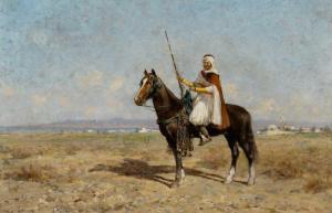 THOMPSON Alfred Wordsworth 1840-1896,North African Scene,1896,William Doyle US 2023-11-08
