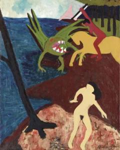 THOMPSON Bob 1937-1966,St. George et le Dragon,1961,Christie's GB 2002-09-26