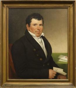 THOMPSON Cephas 1775-1856,portrait of a gentleman,1830,Wiederseim US 2019-11-30
