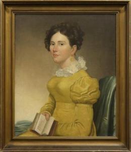 THOMPSON Cephas 1775-1856,portrait of a lady,1830,Wiederseim US 2019-11-30