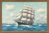 THOMPSON ELLERY 1899-1987,Clipper Ship 1971,Eldred's US 2018-06-21