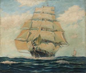 THOMPSON ELLERY 1899-1987,Clipper Ship Lighting,Eldred's US 2018-09-21