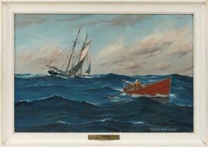 THOMPSON ELLERY 1899-1987,The Lost Dory,2005,Eldred's US 2018-01-20