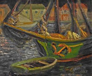 THOMPSON Francis Roy 1896-1966,Harbour Reflections,Elder Fine Art AU 2022-07-10
