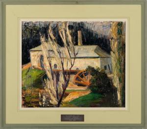 THOMPSON Francis Roy 1896-1966,Old Water Mill, Cressy, Tasmania,1948,Bonhams GB 2023-11-13