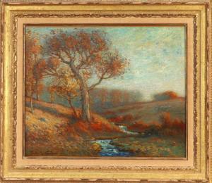 THOMPSON Frederic Louis 1868-1933,Autumn landscape with a hillsid,1911,Butterscotch Auction Gallery 2016-06-19