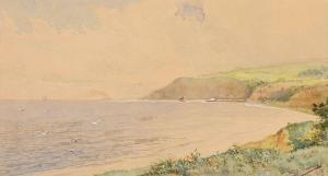 THOMPSON G.H 1800-1800,SHANKLIN HEAD & PIER, ISLE OF WIGHT,Ross's Auctioneers and values 2021-08-18