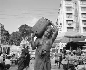 THOMPSON Gabriel Palmer 1981,Carrying oil, Yangon, Myanmar,2013,Bonhams GB 2015-09-14