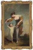 THOMPSON Henry 1773-1843,Portrait of a mother and child, full-length, in a ,Christie's GB 2021-04-23