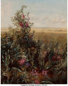 THOMPSON Jerome 1814-1886,Wild Flowers,Heritage US 2019-11-01