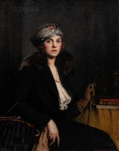 THOMPSON Leslie Prince 1880-1963,Portrait of Miss A,1922,Skinner US 2020-05-31