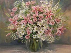 thompson meehan Hazel R 1893-1987,Still Life Flowers,5th Avenue Auctioneers ZA 2016-08-07