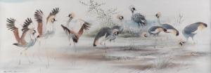 THOMPSON Ralph 1913-2009,Cranes wading,Bellmans Fine Art Auctioneers GB 2023-11-21