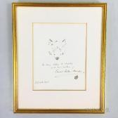 THOMPSON SETON Earnest 1860-1946,Sketch of a Wolf,1900,Skinner US 2019-05-23