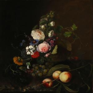THOMSEN Emma 1820-1897,Frugt- og blomstermaleri.,1846,Bruun Rasmussen DK 2015-12-14