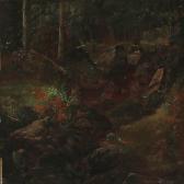 THOMSEN Fritz Gotfred 1819-1891,Forest floor with a stream,Bruun Rasmussen DK 2011-06-13