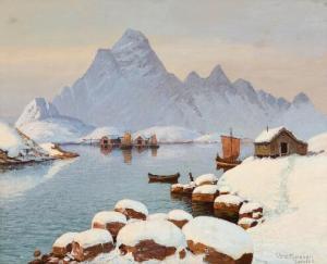 THOMSEN Valdemar 1800-1900,Scenery from Lofoten,Bruun Rasmussen DK 2021-11-15