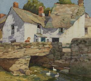 THOMSON Alexander P 1887-1962,Couch's House, Polperro, Cornwall,Cheffins GB 2019-11-27