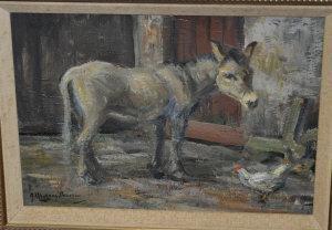THOMSON John Murray,A Donkey standing in the farmyard,Shapes Auctioneers & Valuers 2011-03-24