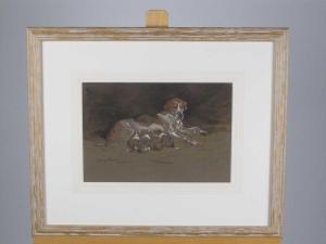 THOMSON John Murray 1885-1974,Foxhound and Puppies,Halls GB 2022-11-09