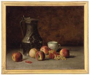 THOMSON ORTIZ Manuel 1875,Grapes, apples, a cup and a jug,Christie's GB 2010-01-26
