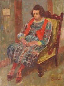 THOMSON Robert Sinclair 1915-1983,WOMAN SLEEPING,Great Western GB 2021-06-23