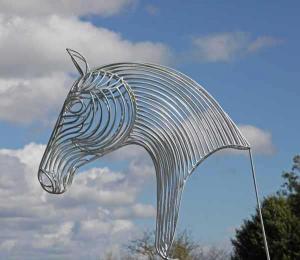 THOMSON William 1926-1988,Chrome Horse Head,Sworders GB 2021-06-02