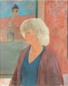 THOMSON William 1926-1988,Portrait of Dame Elisabeth Frink,Woolley & Wallis GB 2020-08-26