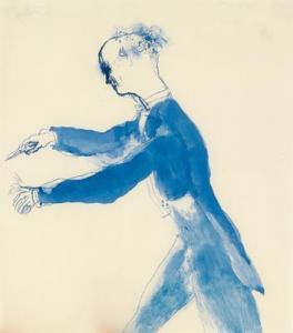 THONY Wilhelm 1888-1949,Wilhelm Furtwängler mentre dirige,1949,Palais Dorotheum AT 2008-11-25