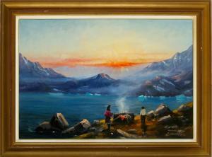 THORBJORN Einar 1911-1985,Greenlandic inlet scenery,Bruun Rasmussen DK 2007-10-30