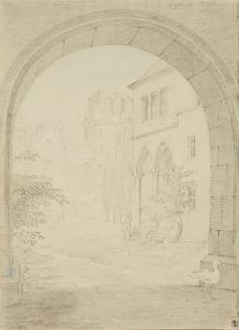 THORMEYER Gottlob Friedrich 1775-1842,Heidelberg Palace Gate,Lempertz DE 2016-05-21