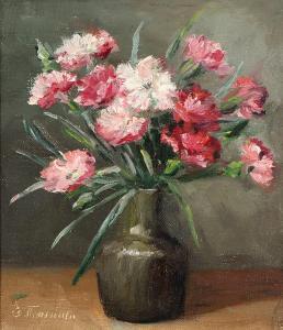 THORNAM Emmy Marie Caroline 1852-1935,Still life with flowers in a vase,Bruun Rasmussen 2018-02-19