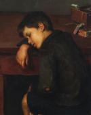 THORNAM Ludovica 1853-1896,A sleeping boy,Bruun Rasmussen DK 2017-02-20