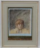 Thorne Elizabeth Julia 1900-1900,Boy gazing out of a rain soaked window,Dickins GB 2017-10-06