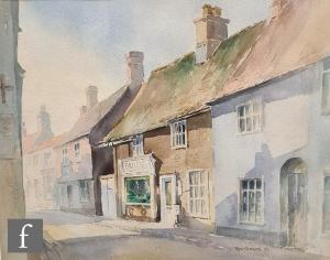 THORNE RON,A village street scene,Fieldings Auctioneers Limited GB 2022-02-17