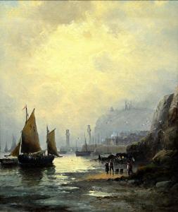 THORNELEY Charles 1858-1902,Entrance to Whitby Harbour,Bellmans Fine Art Auctioneers GB 2016-12-06
