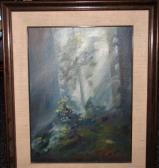 THORNGATE Philip 1932-2003,abstract forest scene,Slawinski US 2019-01-27