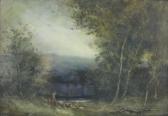 THORNLEY W A 1883-1906,Figure by moonlight,Burstow and Hewett GB 2014-03-26