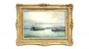THORNLEY William 1857-1898,Dusk Harbour,Anderson & Garland GB 2023-07-19