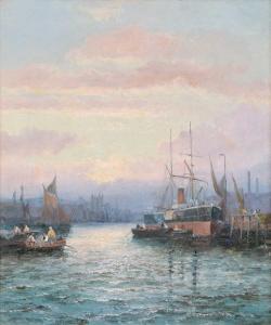 THORNLEY William Georges 1857-1935,The Medway from New Brompton,Peter Wilson GB 2023-07-13